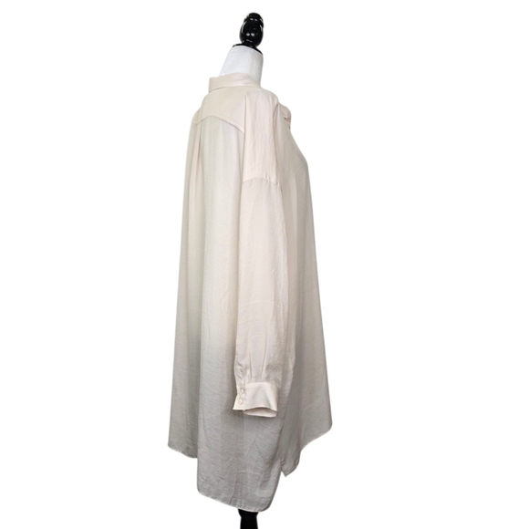 COS sheer long sleeves relaxed fit button down shirt - Picture 4 of 14